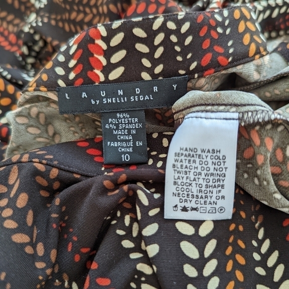 Laundry SHELLI SEGAL Faux Wrap Dress 10 - Picture 5 of 9